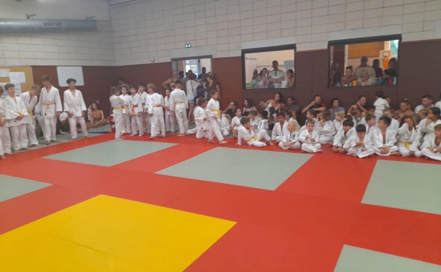 Remise des grades au Judo Club de Mandelieu : une centaine de judokas réunis pour clôturer la saison